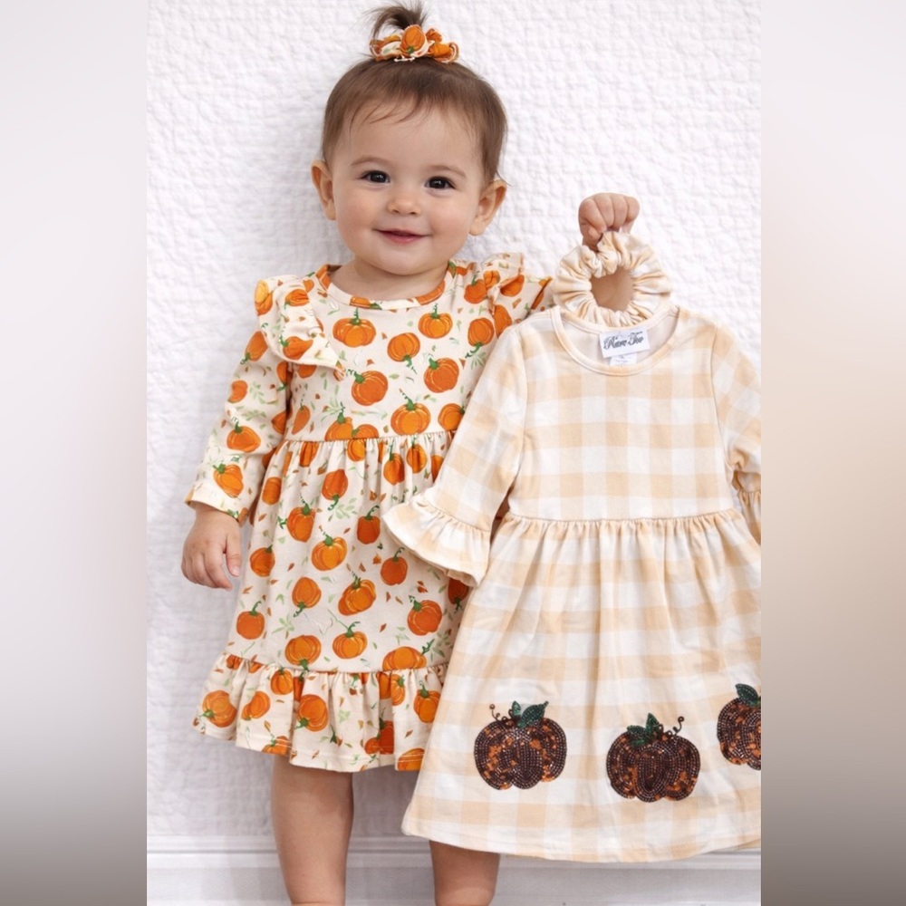 NWT! 3 piece Cute Pumpkin Themed  Dresses